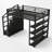 Full Metal Loft Bed With Storage