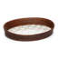 Sterling Check® Rattan and Enamel Large Serving Tray
