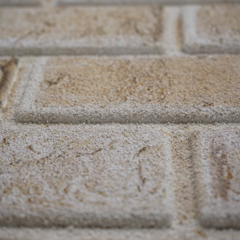 Sandstone 3D Brick Effect Styrofoam Wall Panels, 40x20 inch, 9 Piece Set
