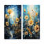 Expressionniste énergie tournesols - ensemble d'art mural toile de tournesols de 2-603562909-603562896