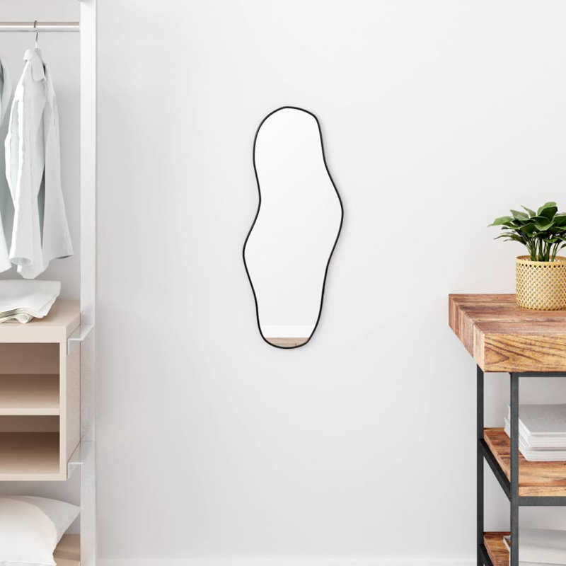 Ondrasek Wall Mirror, 60cm x 25cm, Black