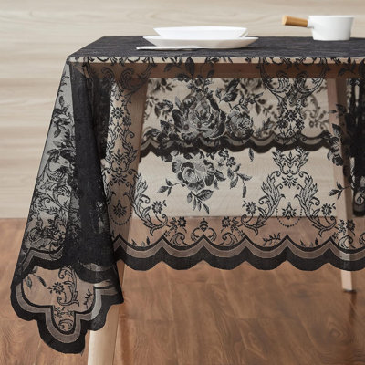 Lace Tablecloth With English Rose Design In 5 Sizes