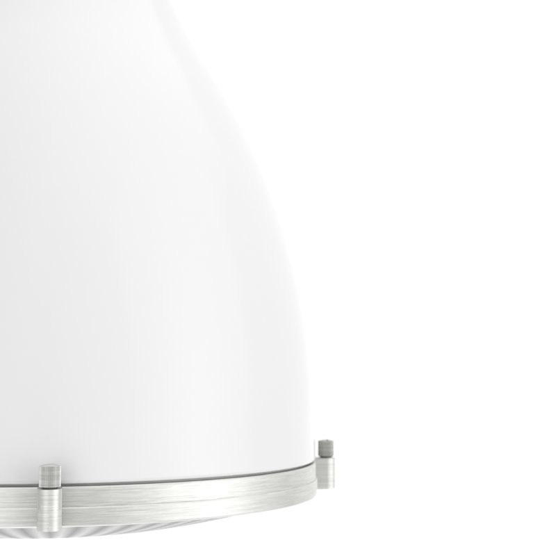 Bluff View 3 - Light Dome Pendant, Medium, Fresh White, 3 Lights