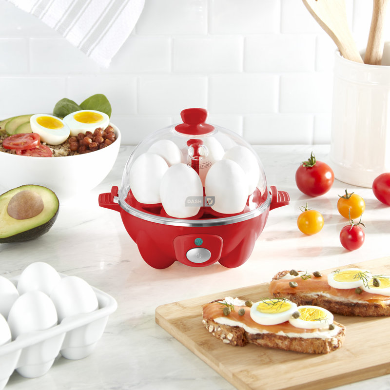 Dash Rapid 6 Egg Cooker, Red