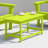 Laguna 32.5" W Rectangular HDPE Patio Coffee Table -1253187086
