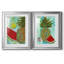 Ananas et melon d'eau I - ensemble de 2 reproductions d'art-1786046035-1786046033-1786046063
