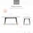 Clemintine Elle Decor Mid-Century Modern Oval Coffee Table with Brass Accents-35401494