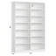 Bibliothèque de 84 po de hauteur, bibliothèque double à 7 niveaux avec 28 cubes de rangement, étagère grande capacité pour livres et décoration (ensemble de 2)-1504099725