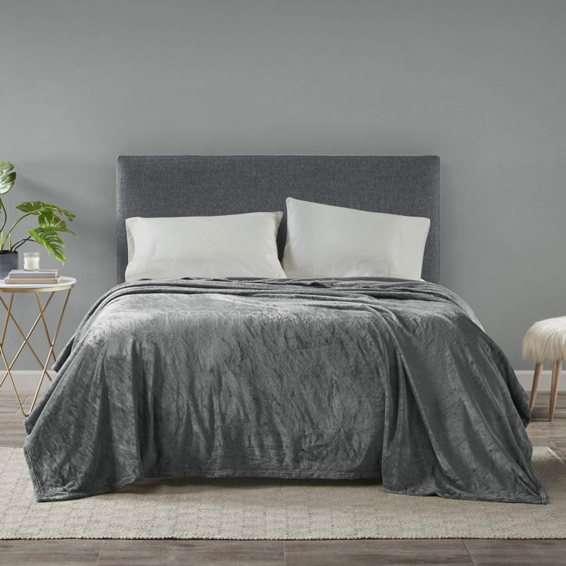 Couverture Microlight, Double, Gris