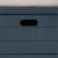 Banc de rangement avec panier amovible et 2 tiroirs, banc à chaussures entièrement assemblé avec coussin amovible (bleu marine)-130151049