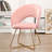 Modern Velvet Makeup Accent Chair Upholstered Barrel Chair-68074758