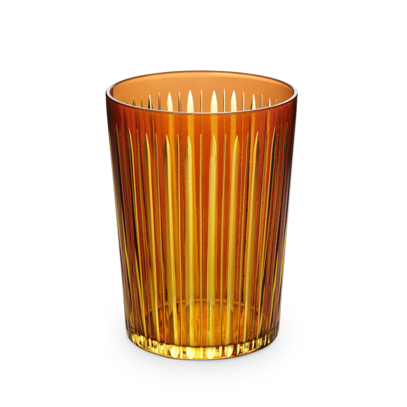Prism Double Old Fashioned Glasses, 17 oz., Amber