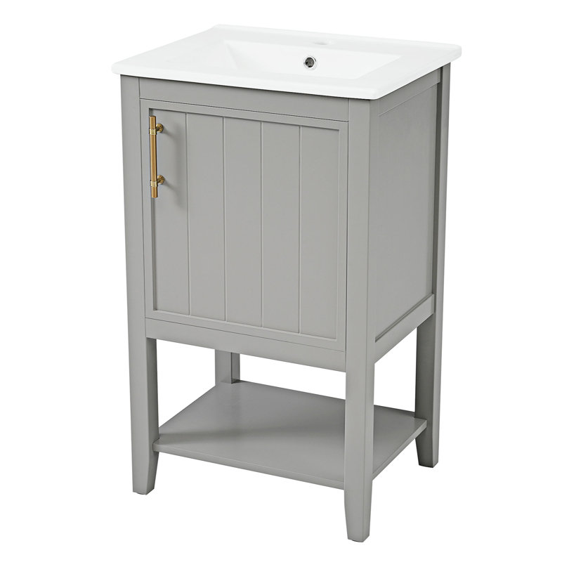 Meuble-lavabo de salle de bain avec lavabo et rangement