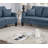 2Pc Sofa Set Sofa And Loveseat Living Room Furniture Navy Blended Chenille Cushion Couch W Pillows