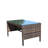 Outdoor Patio Furniture 1 Coffee Table With Clear Tempered Glass