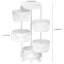 Panier de fruits rotatif à 5 niveaux, chariots de rangement pour tablettes de cuisine, panier rotatif circulaire, grand support de rangement et tablette de fruits, panier rotatif pour la salle de bain de la salle de lavage