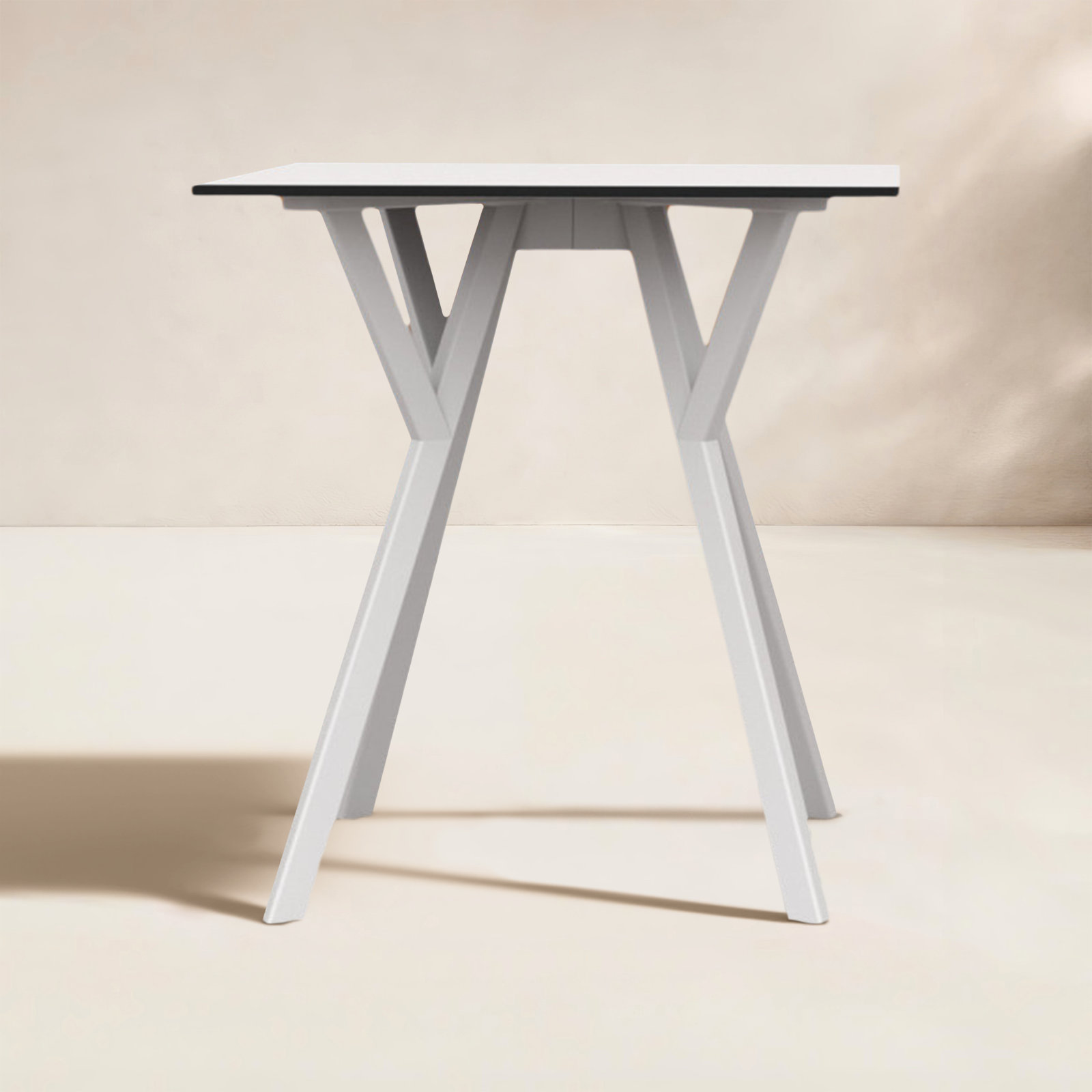 Lexington 27.5 " Patio Dining Table, White