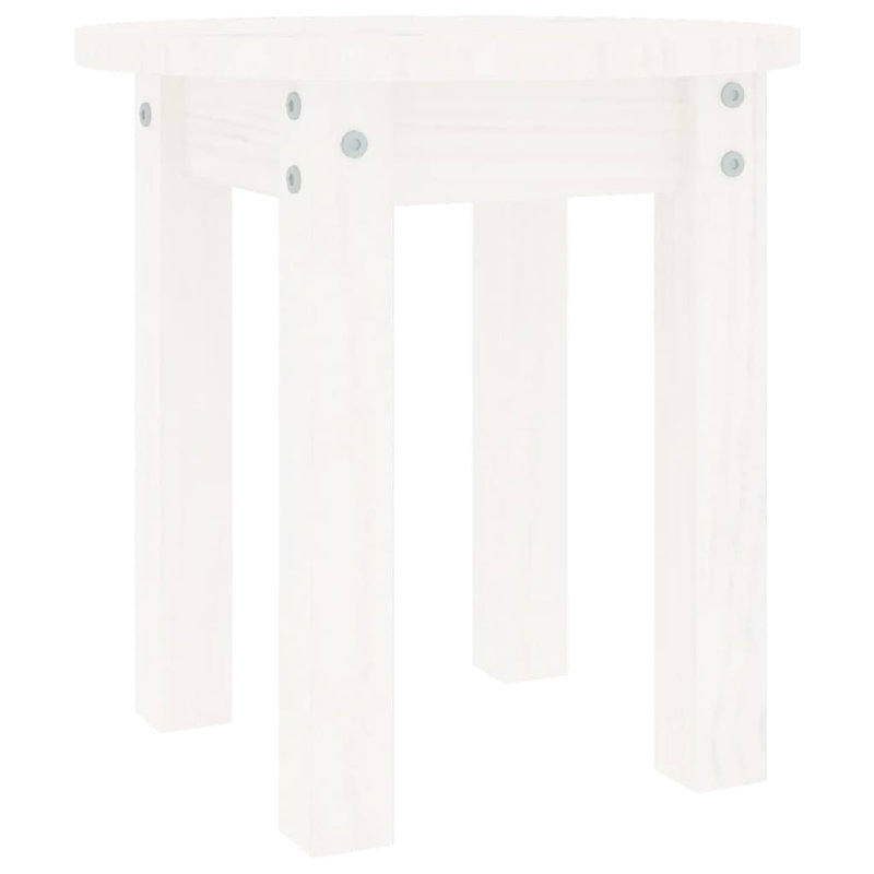 Amylynn Solid Wood Four Leg Coffee Table, White, 35cm H x 35cm W x 35cm D
