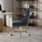 Chenille Upholstered Tufted Button Office Chair with Chrome Metal Base,Adjustable Desk Chair Swivel Office Chair-515824640-515824647
