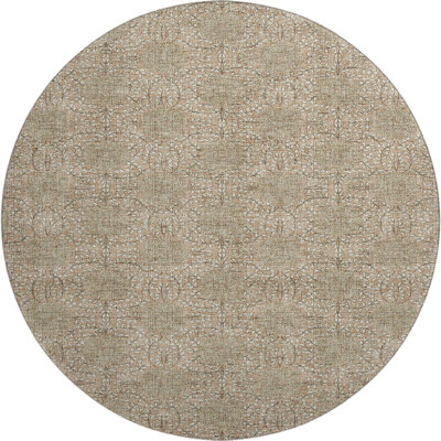 Premium Machine Washable Crestover AMF1856 Damask Rug