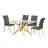 Toohey 4 - Person Glass Top Pedestal Dining Set-1264834632-1264834633