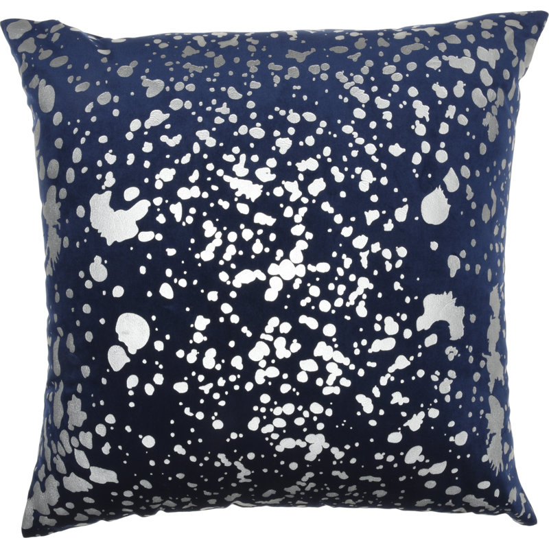 Housse de coussin carré et insert, Bleu marine