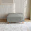 Repose-pieds carré rembourré en velours côtelé Seemab-99062256