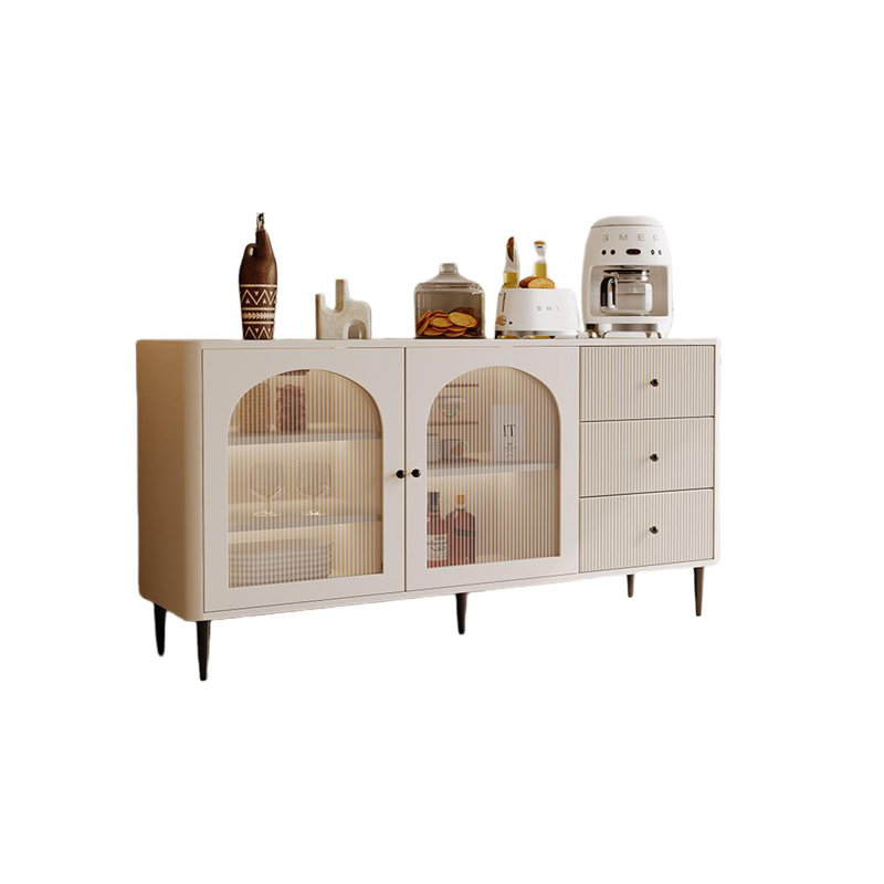 Buffet Side Armoires 59,06, Blanc / noir