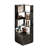 5 Tier Corner Bookshelf, 71" Wood Bookcase With Baffle And 2 Drawers, Morden Freestanding Display Rack With Anti-Tipping Device, For Living Room, Home Office, Bedroom-1843805615