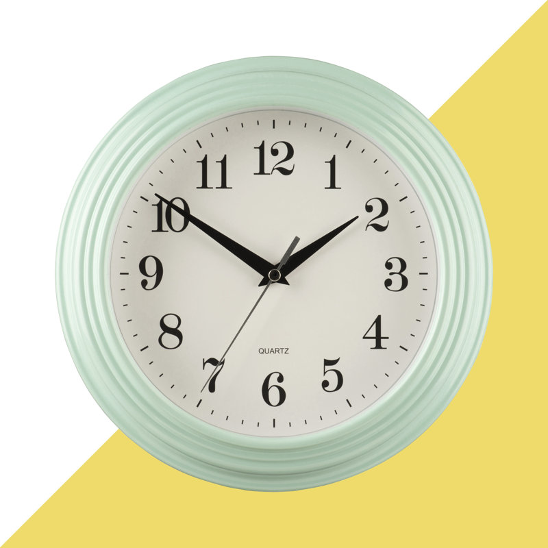 Caffey Wall Clock, Pale Blue