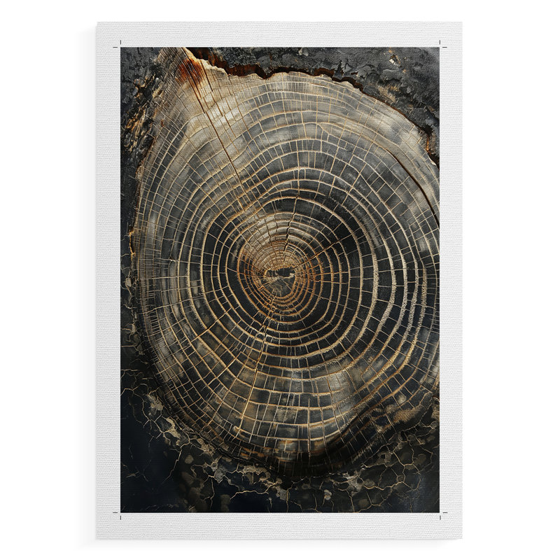 ABSTRACT Series CC - Impression sur toile seulement - NON-CADRE, H 27 po x l 18 po