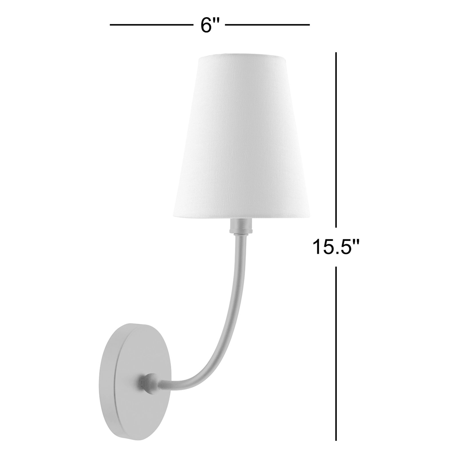 Latitude Run® Hatchie Single Light Armed Sconce, Matte Black
