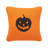 Jack-O-Lantern Orange & Black Reversible Halloween Petite Knit Accent Throw Pillow