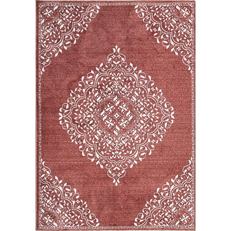 Hera 7,10 x 10,2 3302-301 brique / ivoire, Rectangle 9 pi x 11 pi 5 po