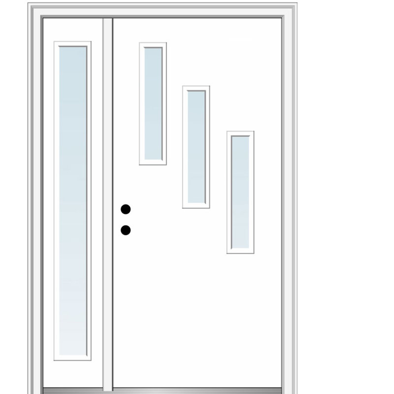 Portes d'entrée prémontées Spotlight, Main droite, H 81,75 po x l 51 po x P 6,6 po