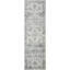 Tapis oriental bleu / crème en polypropylène tissé à la machine Aldoris-1874172517