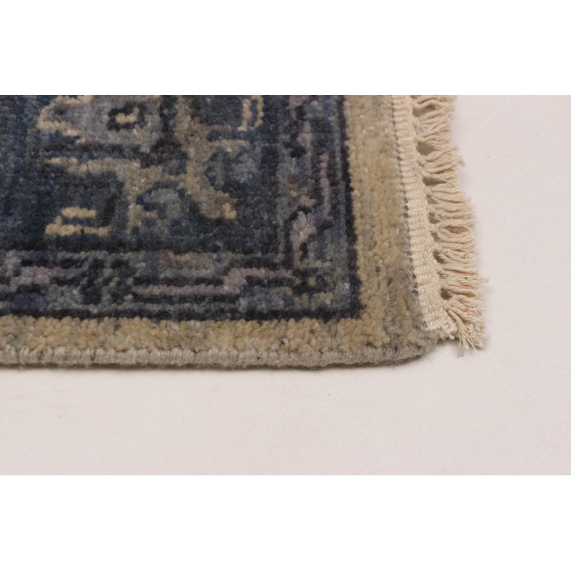 Tapis kaki clair en laine noué à la main Finest Agra Jaipur 3 pi 8 po x 5 pi 9 po