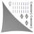 Amgo Right Triangle Sun Shade Sail with Hardware Kit-105238040-105238031