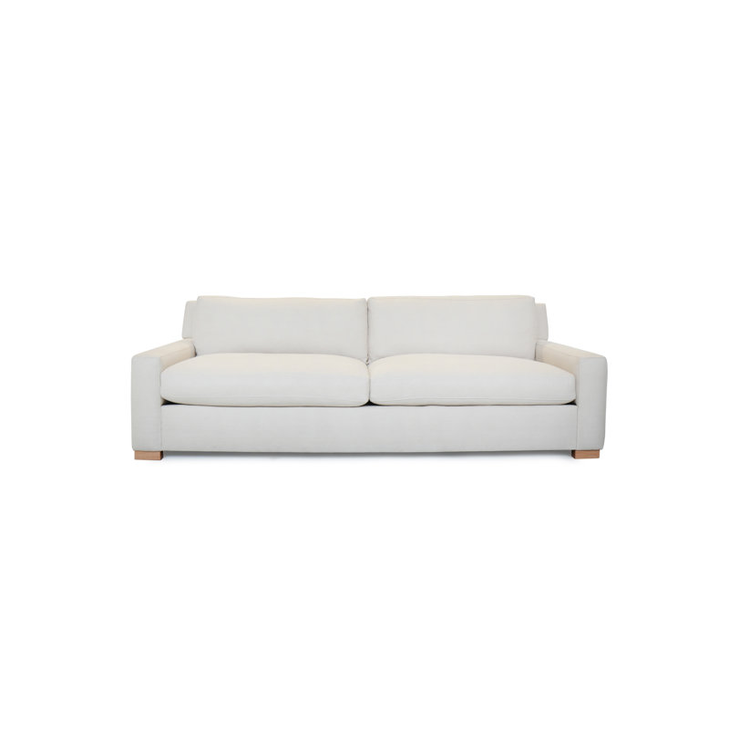 Duco Upholstered 84'' Sofa, 72", Contessa Ebony, Walnut