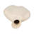 Ivory 8-inch Stoneware Bust Vase, Sand Finish