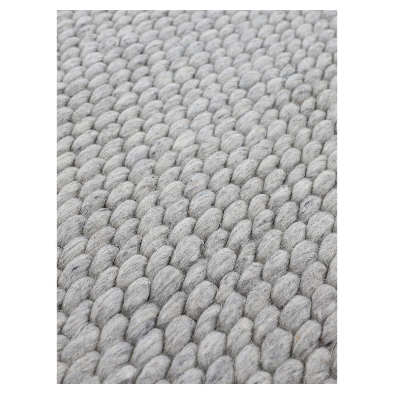 Handgefertigter Wollteppich aus in Grau Wool Hand Loomed Area Rug, Rectangle 240 x 340cm