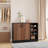 Hokku Designs Shoe Cabinet, 4-Tier Shoe Rack With Doors And Open Storage Shelf-540318570