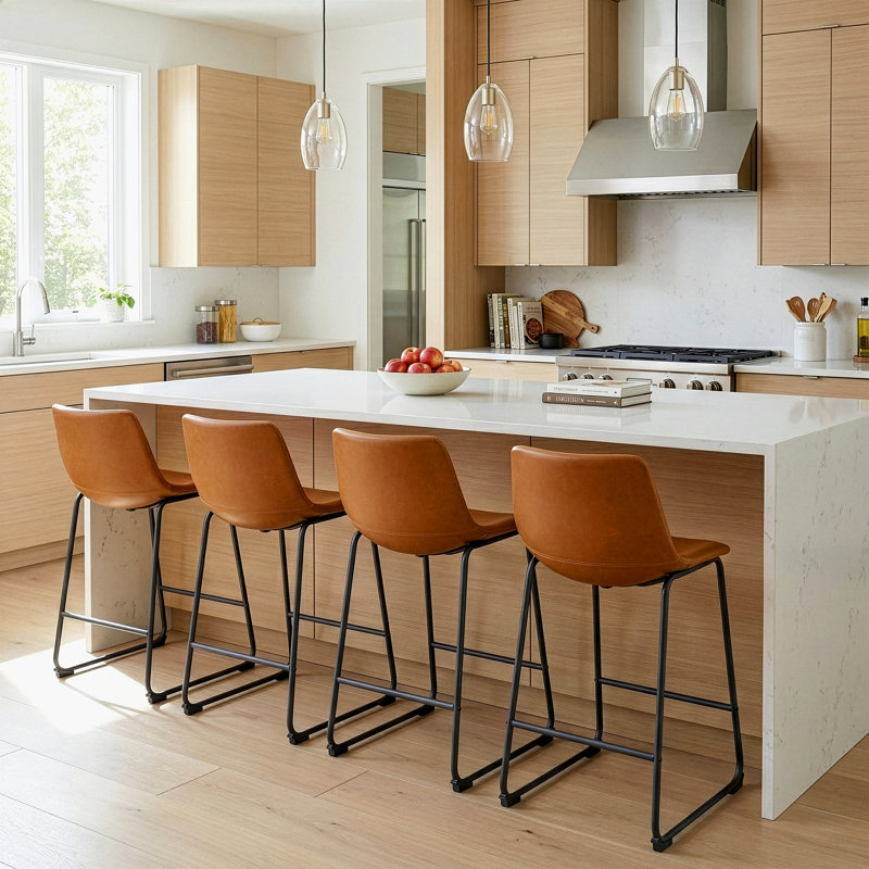 Julienn Bar & Counter Stool, Cappuccino, Counter Stool (23.5" Seat Height)