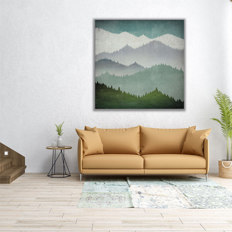 First Snow - Canvas Print Wall Art, 24" H x 24" W