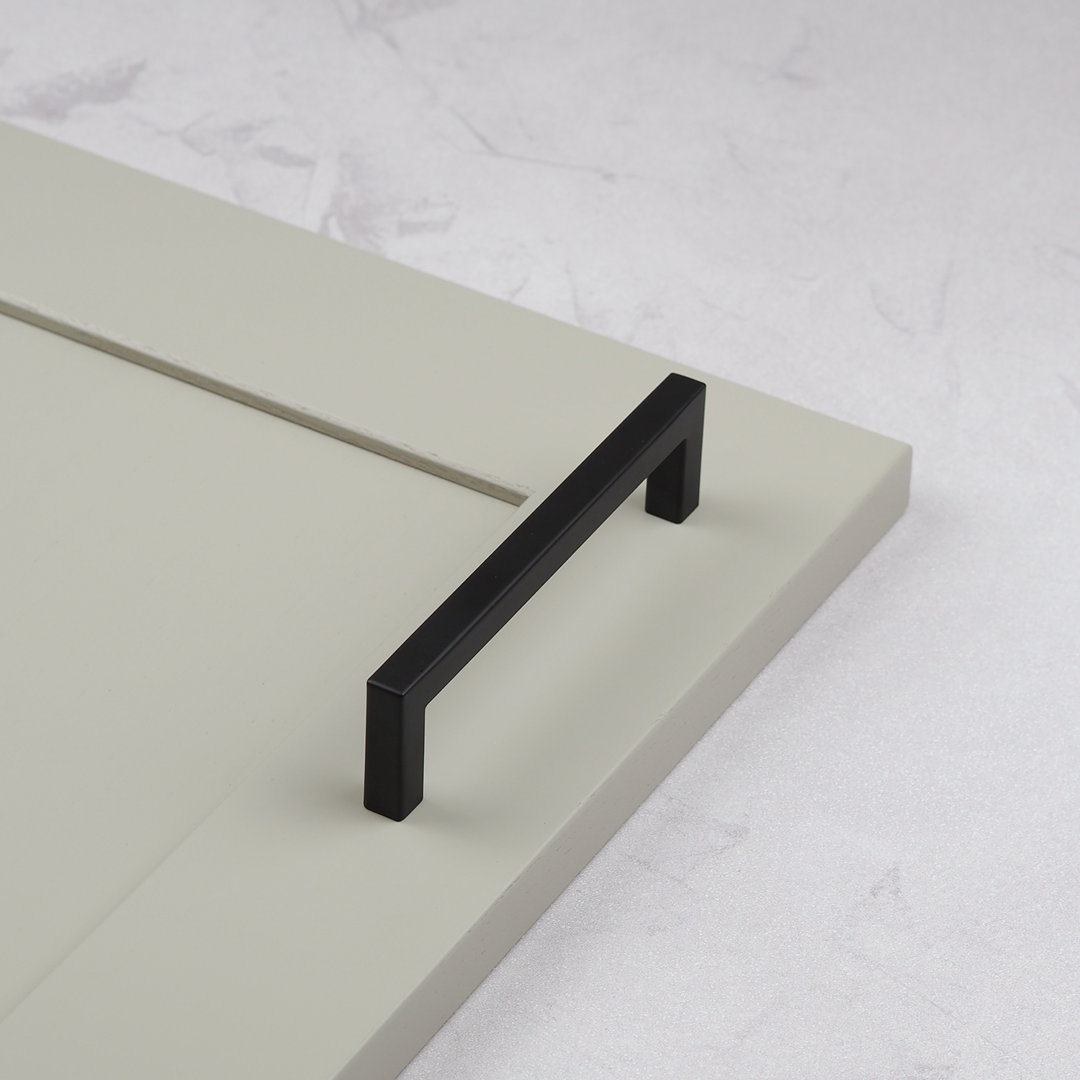 Matt Black Square Straight D-Bar Handles - Image 5