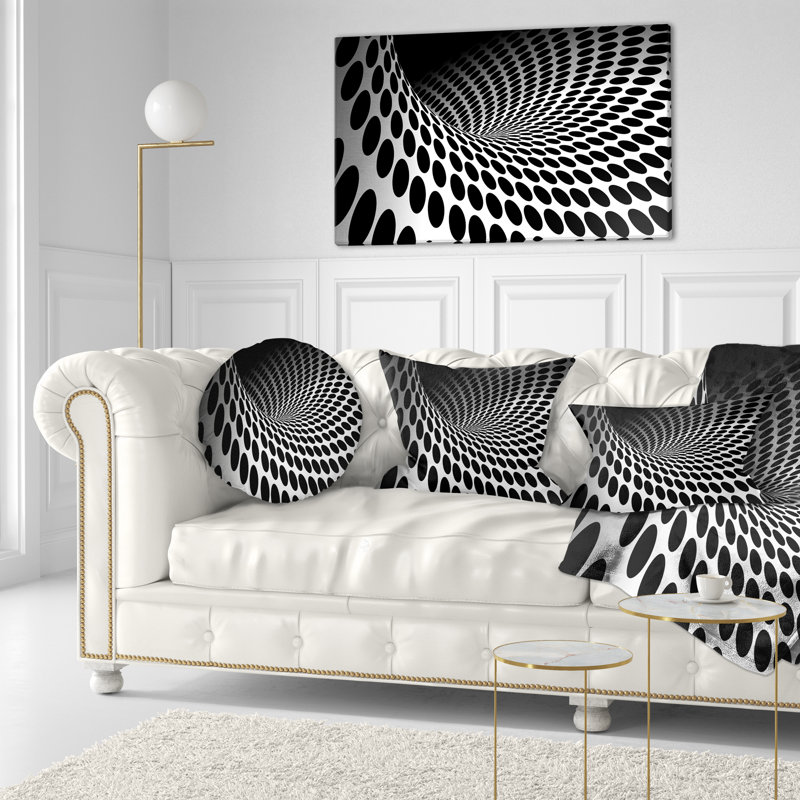 Coussin Waves and Circles, H 12 po x l 20 po