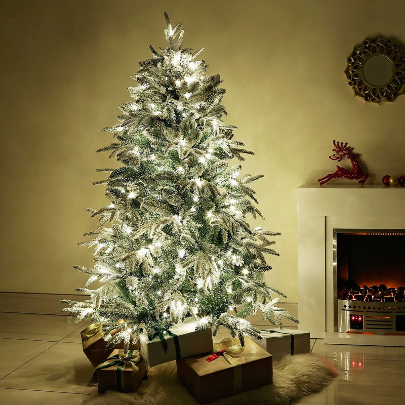 5.91' H Lighted Artificial Pine Christmas Tree