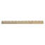 Carreau de doublure en corde de travertin ivoire beige clair 1x12 po