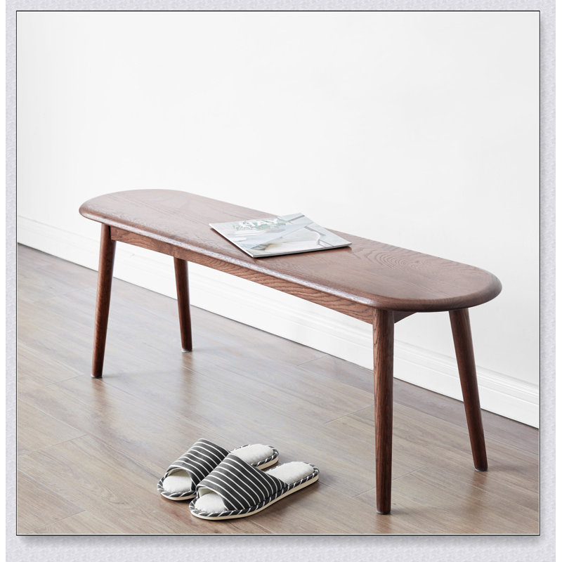 Banc de table en bois de chêne naturel pour salle à manger