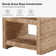 Boatwright Grass Rope End Table with Two Open Shelves